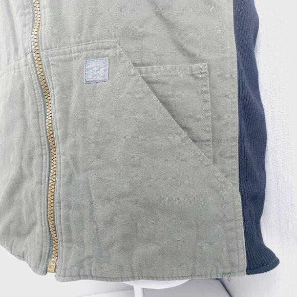 Weatherproof Men's Olive Green Sleeveless Canvas Outdoor Hunting Vest Size M - Picture 9 of 16